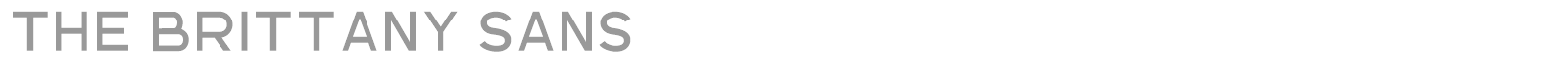 The Brittany Sans font preview